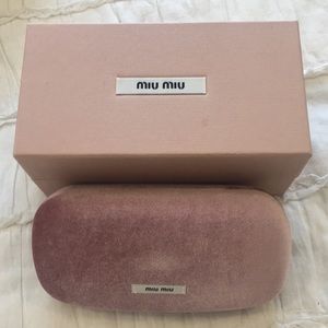 Miu Miu sunglasses case and box